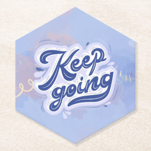Keep Going Paper Coaster