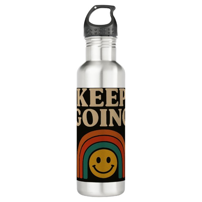 Keep Going: Positivity in Every Step 710 Ml Water Bottle (Front)