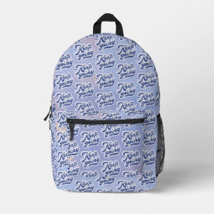 Keep Going Printed Backpack