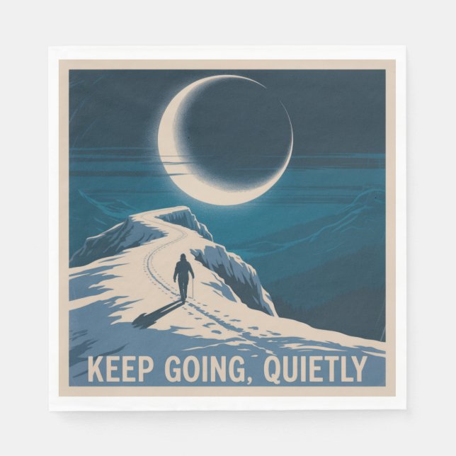 Keep Going, Quietly Napkin (Front)