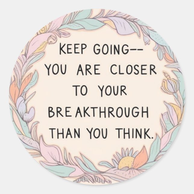 Keep Going Stickers (Front)