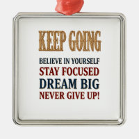 Keep Going Vintage Motivational Typography
