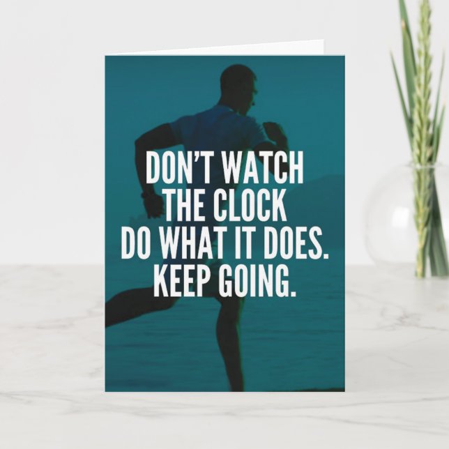 Keep Going - Workout Motivational Card (Front)
