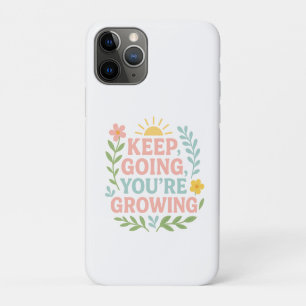 Keep Going You’re Growing Motivational Floral Case-Mate iPhone Case