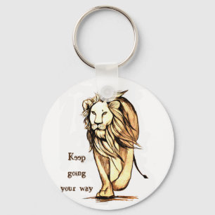 keep going your way key ring