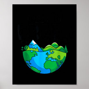 Keep green earth day planet environmental awarenes poster