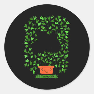 Keep Growing 2 Timothy 3 14 Christian Inspirationa Classic Round Sticker
