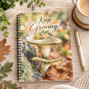Keep Growing Inspirational Woodland Mushrooms Notebook