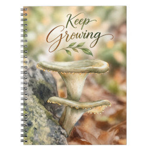 Keep Growing Inspirational Woodland Mushrooms Notebook