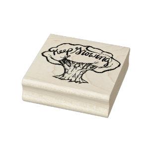 Keep Growing                                       Rubber Stamp