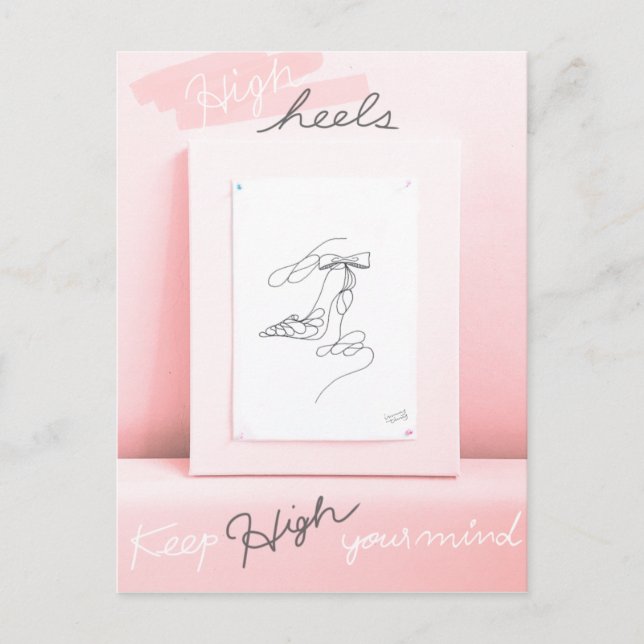 Keep High heels Postcard (Front)