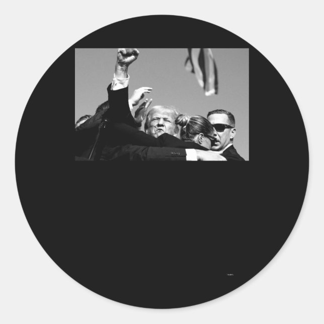 Keep Him Down Bulletproof Trump 2024  Classic Round Sticker (Front)