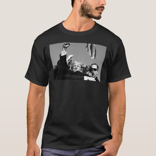 Keep Him Down Bulletproof Trump 2024  T-Shirt (Front)