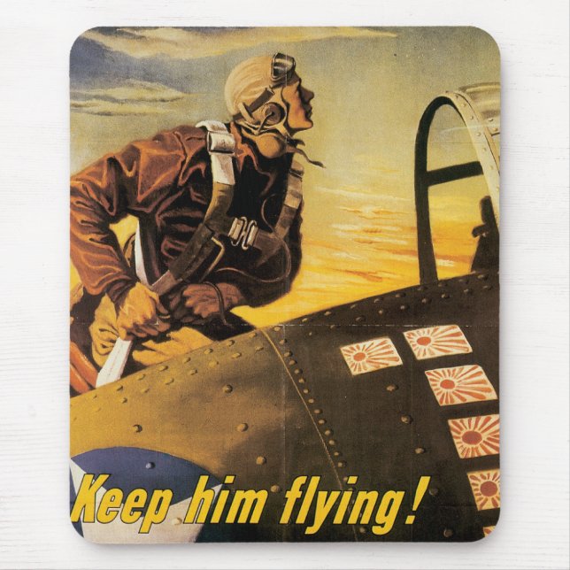 Keep Him Flying! Mouse Pad (Front)
