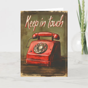 Keep in Touch Retro Phone Holiday Card