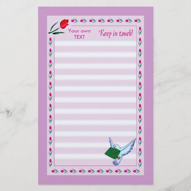 Keep in Touch Stationery (Front)