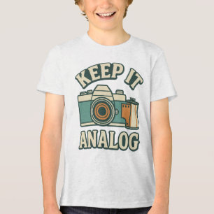 Keep it analog Tri-Blend shirt