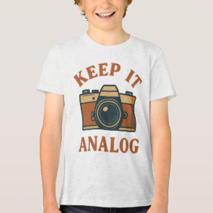 Keep it analog Tri-Blend shirt