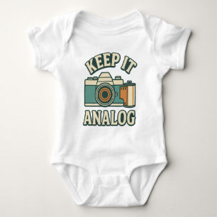 Keep it analogue baby bodysuit