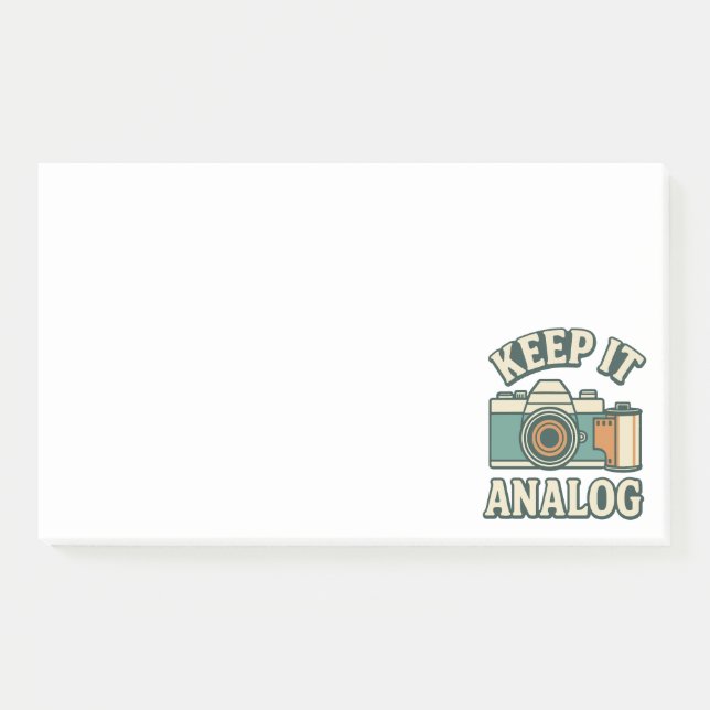 Keep it analogue post-it notes (Front)