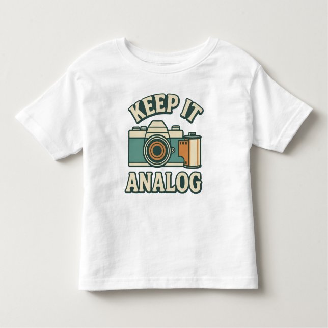 Keep it analogue toddler T-Shirt (Front)