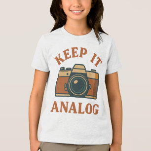 Keep it analogue Tri-Blend shirt