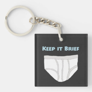 Keep it Brief Key Ring