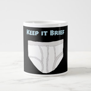 Keep it Brief Large Coffee Mug
