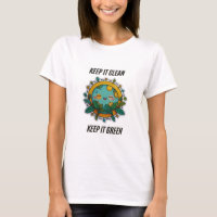 Keep It Clean Environmental Awareness Design Women