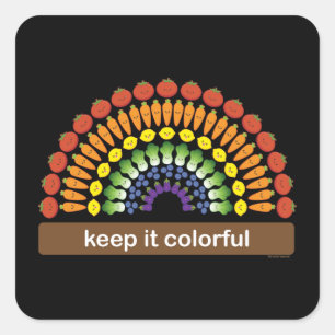Keep It Colourful! Square Sticker