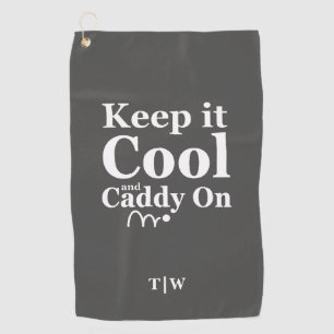 Keep It Cool And Caddy On Golf Club Name Own Name Golf Towel