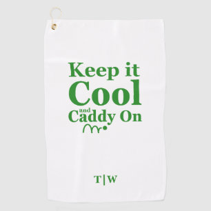 Keep It Cool And Caddy On Golf Club Name Own Name Towel