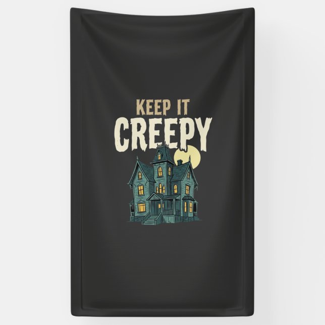 Keep It Creepy Haunted House Halloween Design_1 Banner (Vertical)
