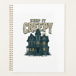 Keep It Creepy Vintage Haunted House Halloween Des Planner