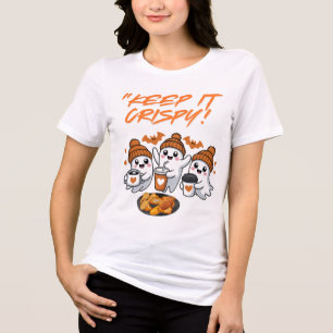 Keep It Crispy  Funny Halloween T-Shirt  Tri-Blend Shirt