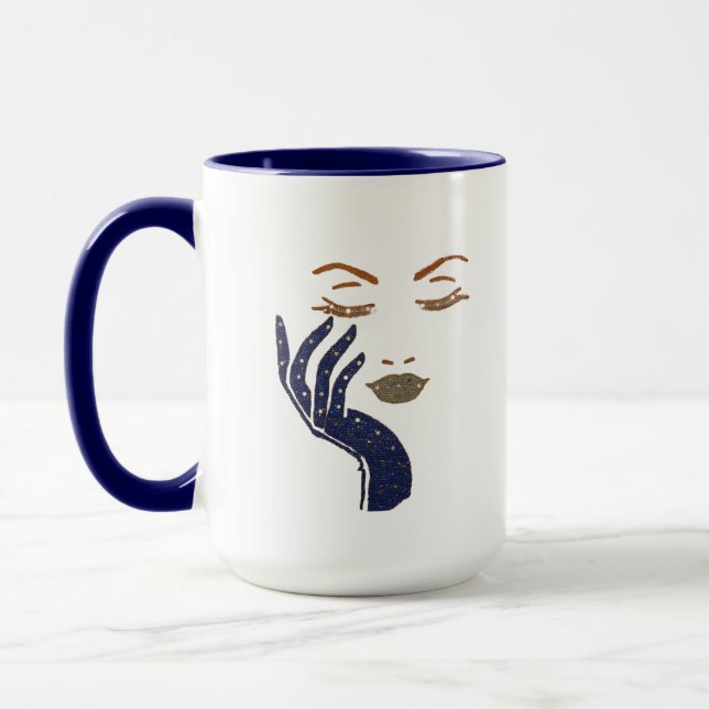 KEEP IT CUTE SERIES - NAVY BLUE MUG (Left)