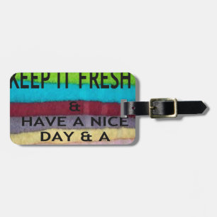 keep it freesh luggage tag