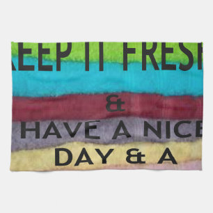 keep it freesh tea towel