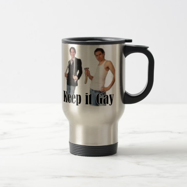 Keep It Gay Drinkware Travel Mug (Right)