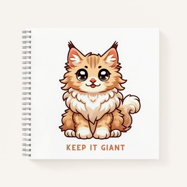 Keep it Giant kitten on Notebook (Front)