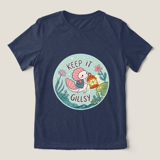 Keep It Gillsy T-shirt Tri-Blend Shirt (Design Front)