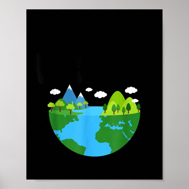 Keep It Green Earth Day Planet Environmental Aware Poster (Front)