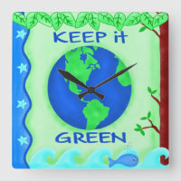 Keep It Green Save Earth Environment Art