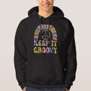 Keep It Groovy 70s Aesthetic Nostalgia 1970's Retr Hoodie