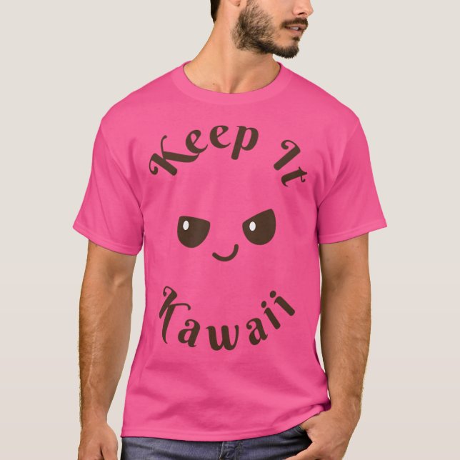 Keep It Kawaii Smug Emoji T-Shirt (Front)