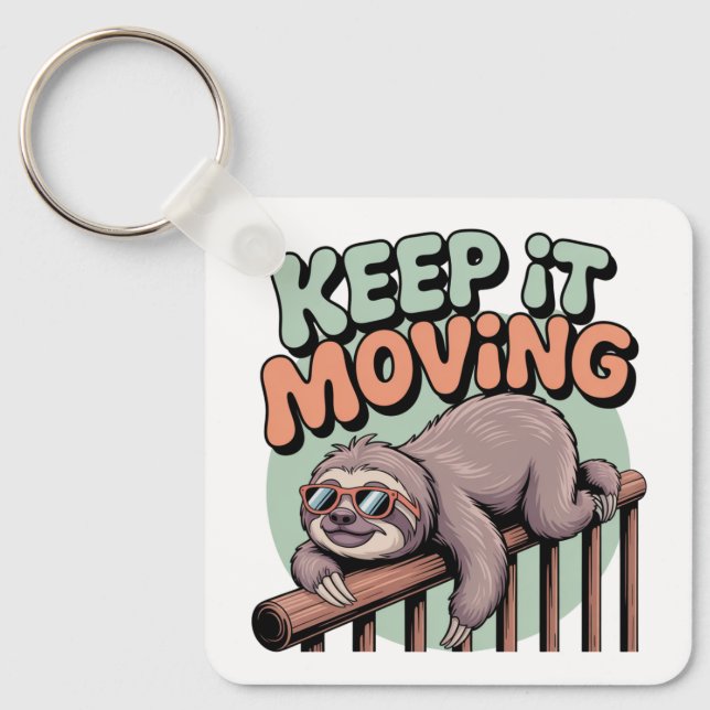 Keep It Moving Key Ring (Front)
