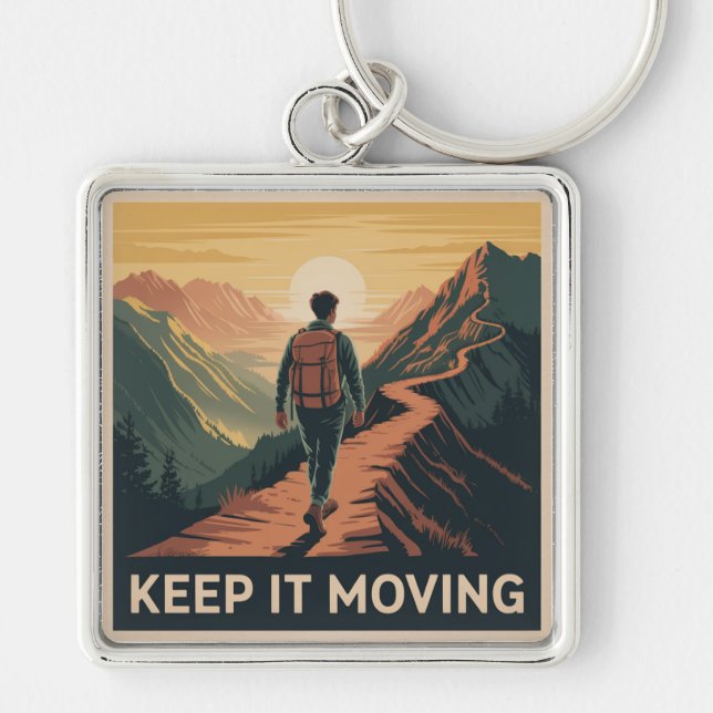 Keep It Moving Key Ring (Front)