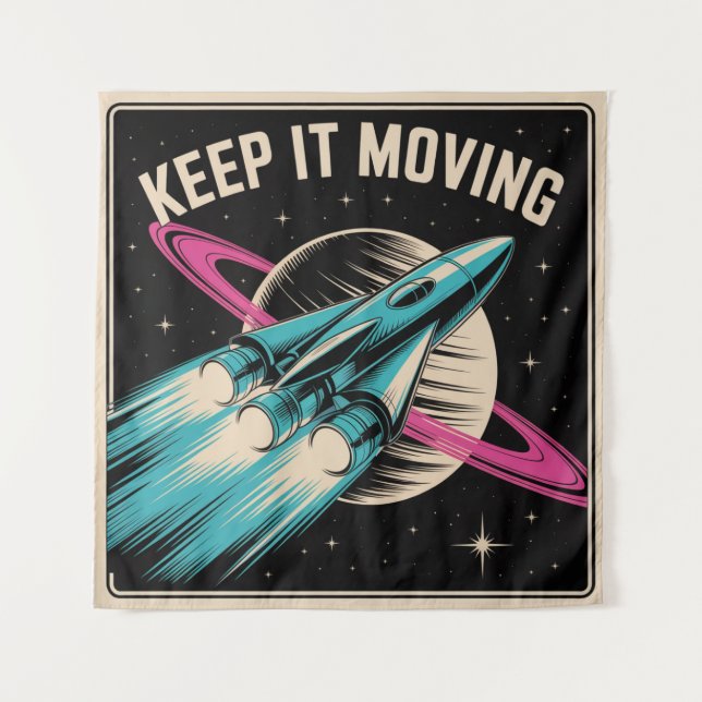 Keep It Moving Tapestry (Front)