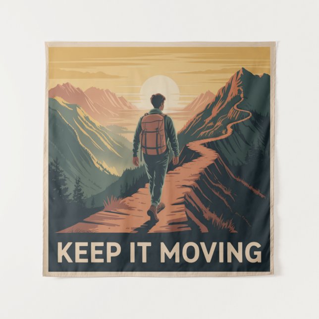 Keep It Moving Tapestry (Front)