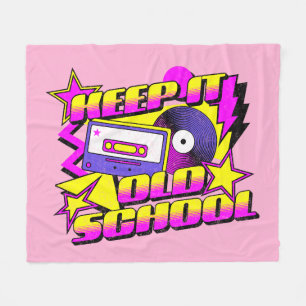 Keep it old school fleece blanket
